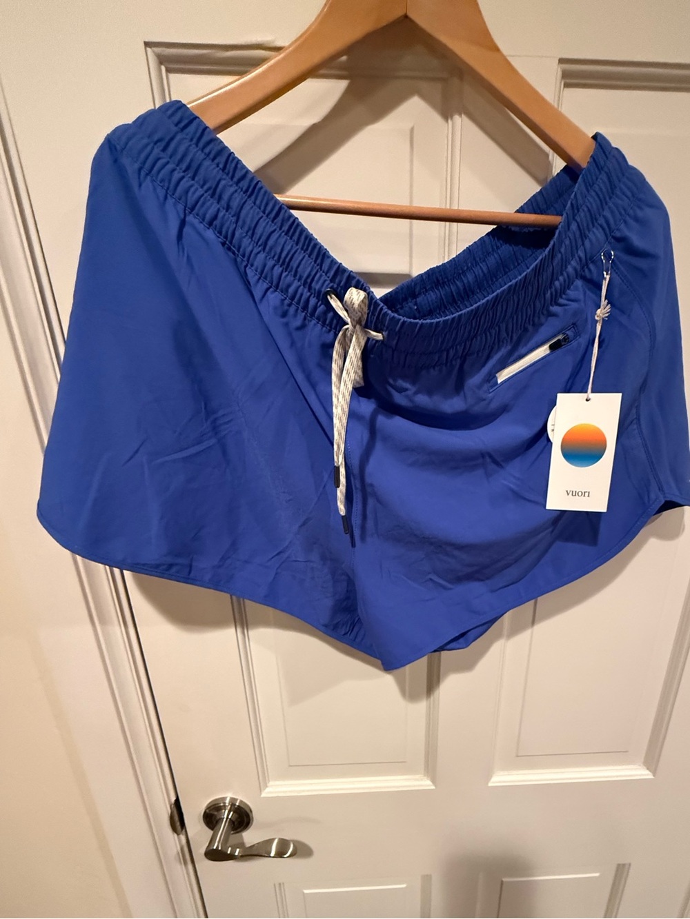 NWT Vuori Bright Iris Blue Clementine 2.0 Athletic Running Shorts XXL 2XL